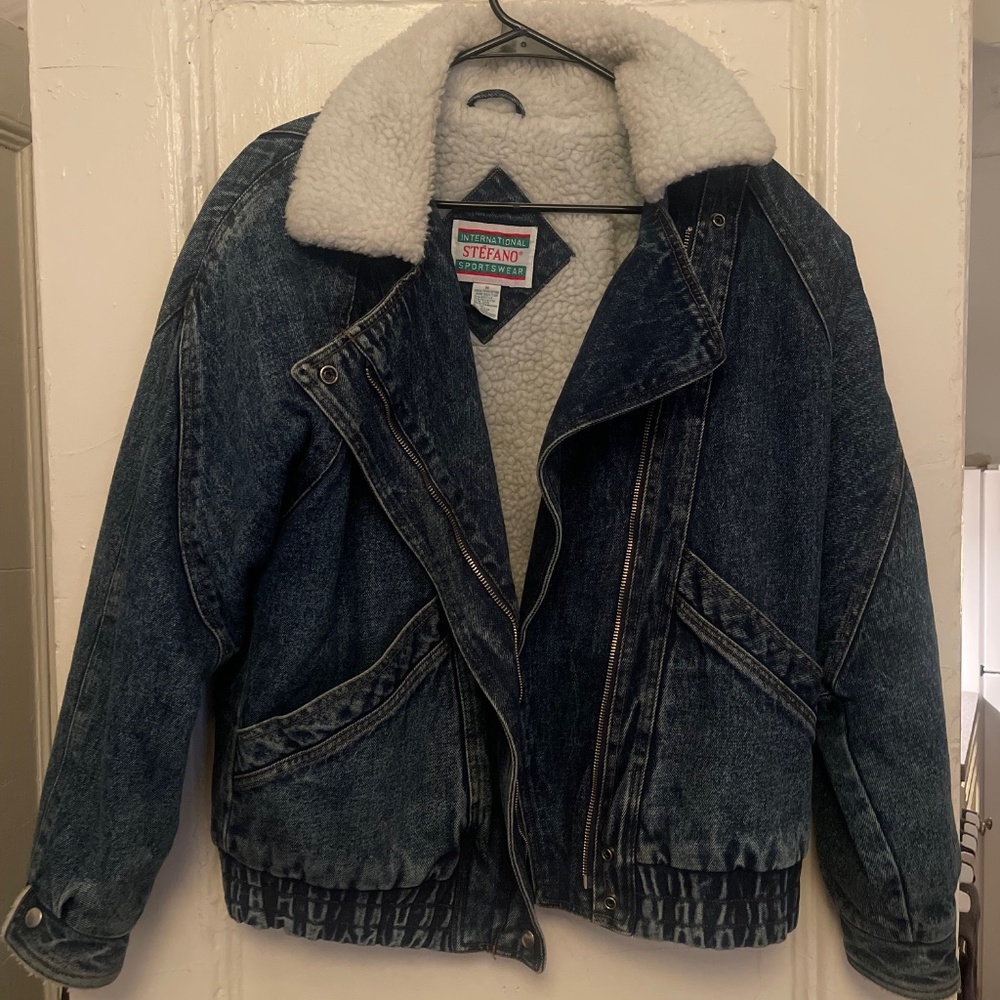 DENIM JACKET SHERPA LINED